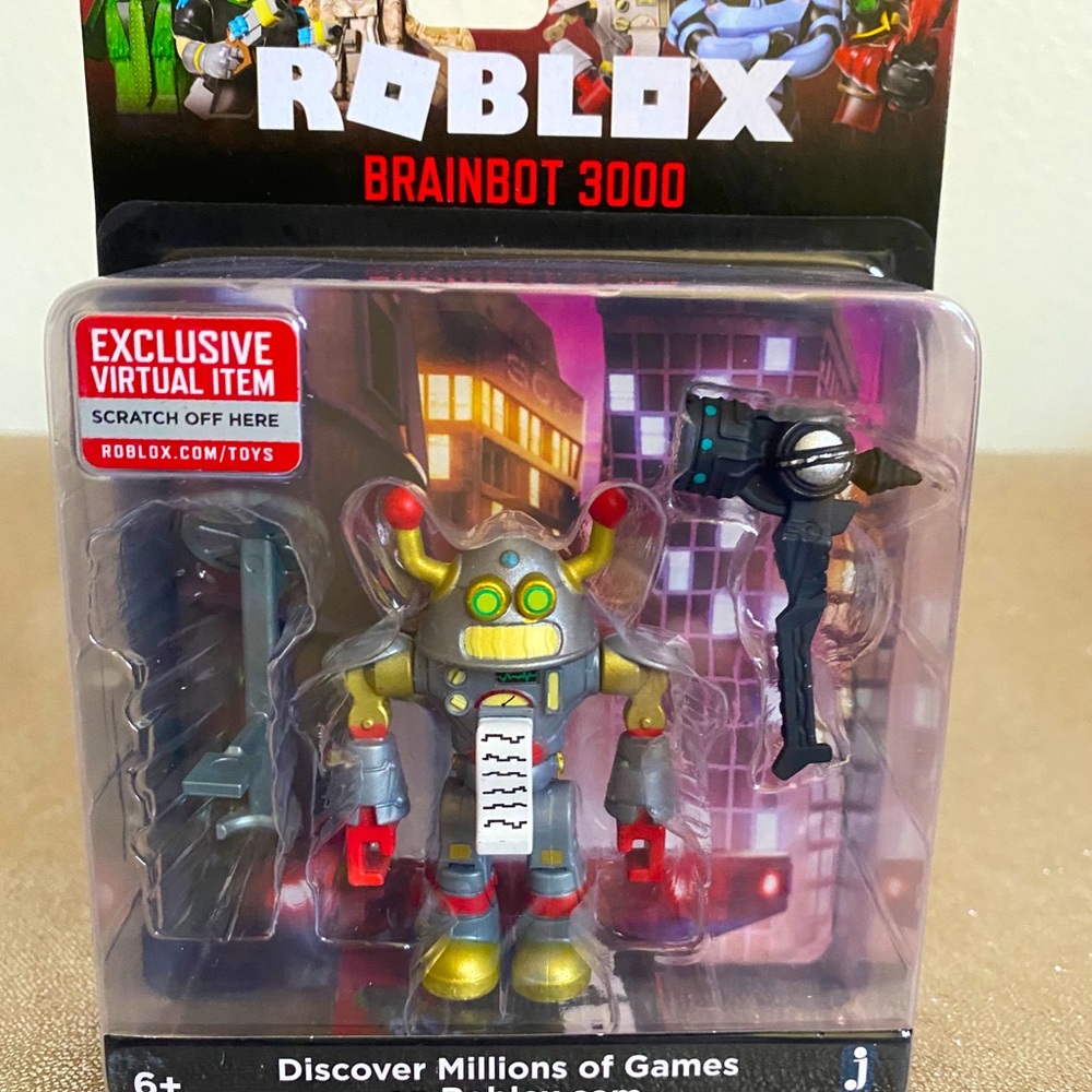 Roblox Brainbot 3000 Action figure virtual code